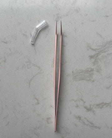 Non-Stick Teflon Lash Tweezers for Precision Eyelash Extension Application