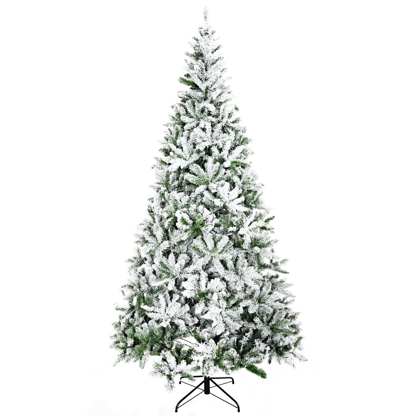 9-Foot Snow Flocked Pine Artificial Christmas Tree - Green