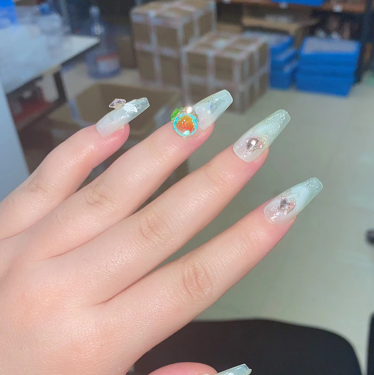 Psychedelic Dream Fake Nail Patches - Short Ladder