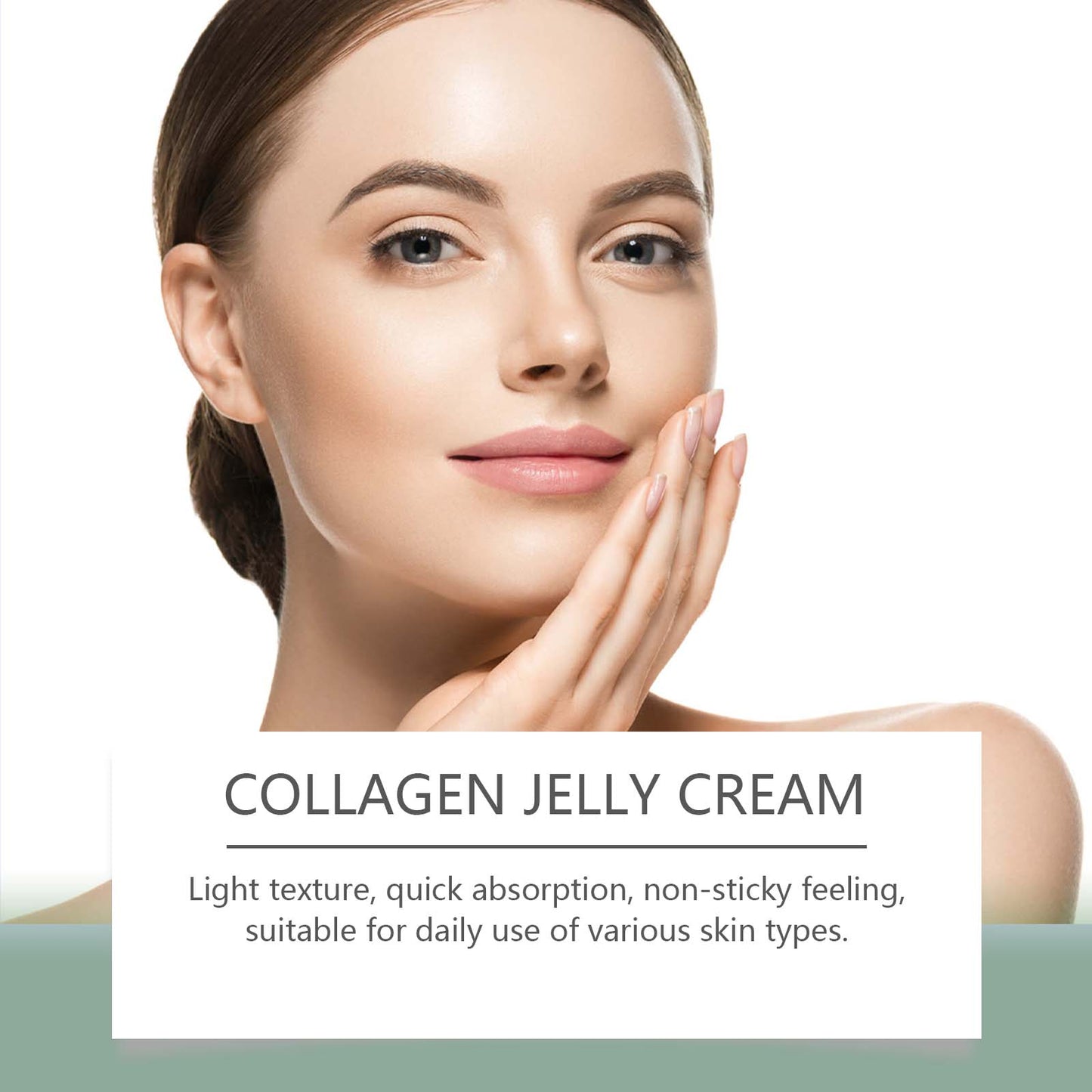 Green Tea Collagen Jelly Cream - Deep Hydrating Face Moisturizer