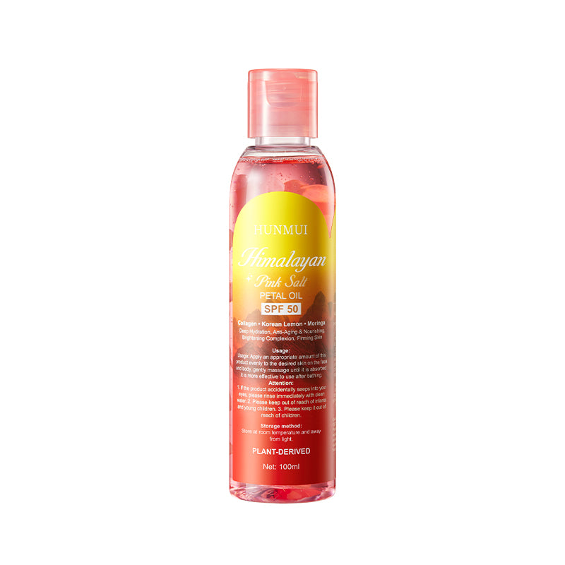 SPF50 Sunscreen Oil 100ml - Pink Salt Petal