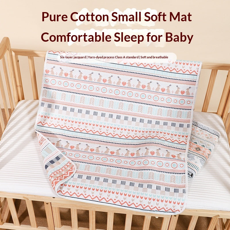 Six-Layer Cotton Gauze Cooling Mat for Babies and Moms - Soft Bedding
