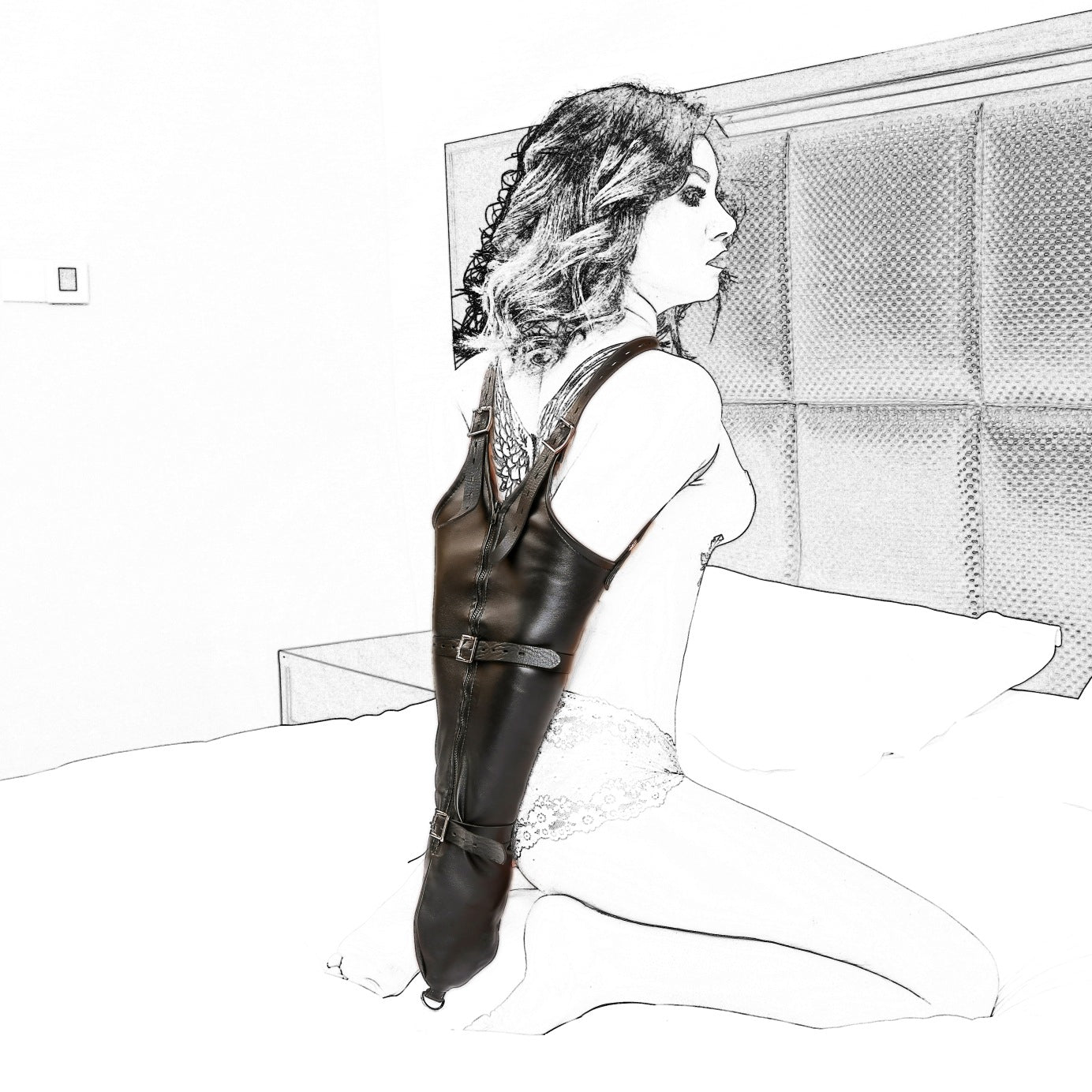 Adult Restraint Gloves with Zipper for Home & Wellness, Multiple Styles