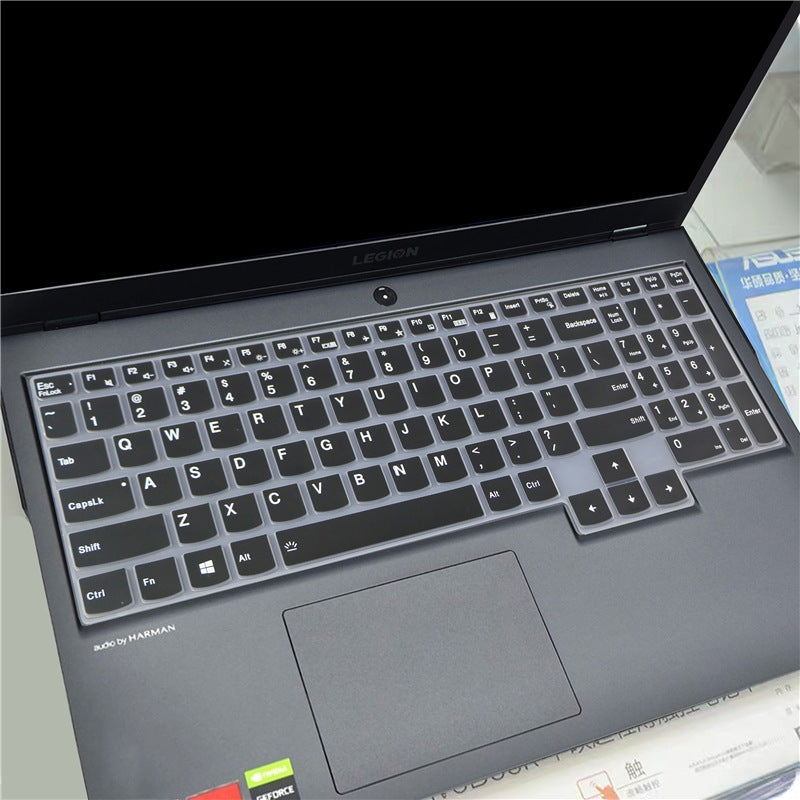 Silicone Keyboard Membrane Pad for Laptops - Transparent Mint & Black