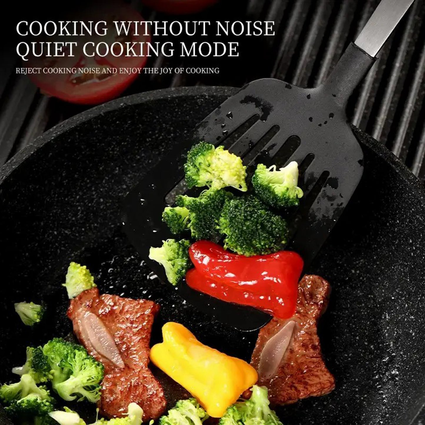 Premium 5-Piece Kitchen Utensil Set - Stainless Steel & Nylon
