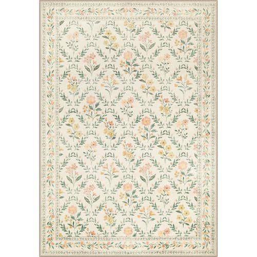 Vintage American-Style Rug for Living Room Non-Slip & Stain-Resistant Floor Mat
