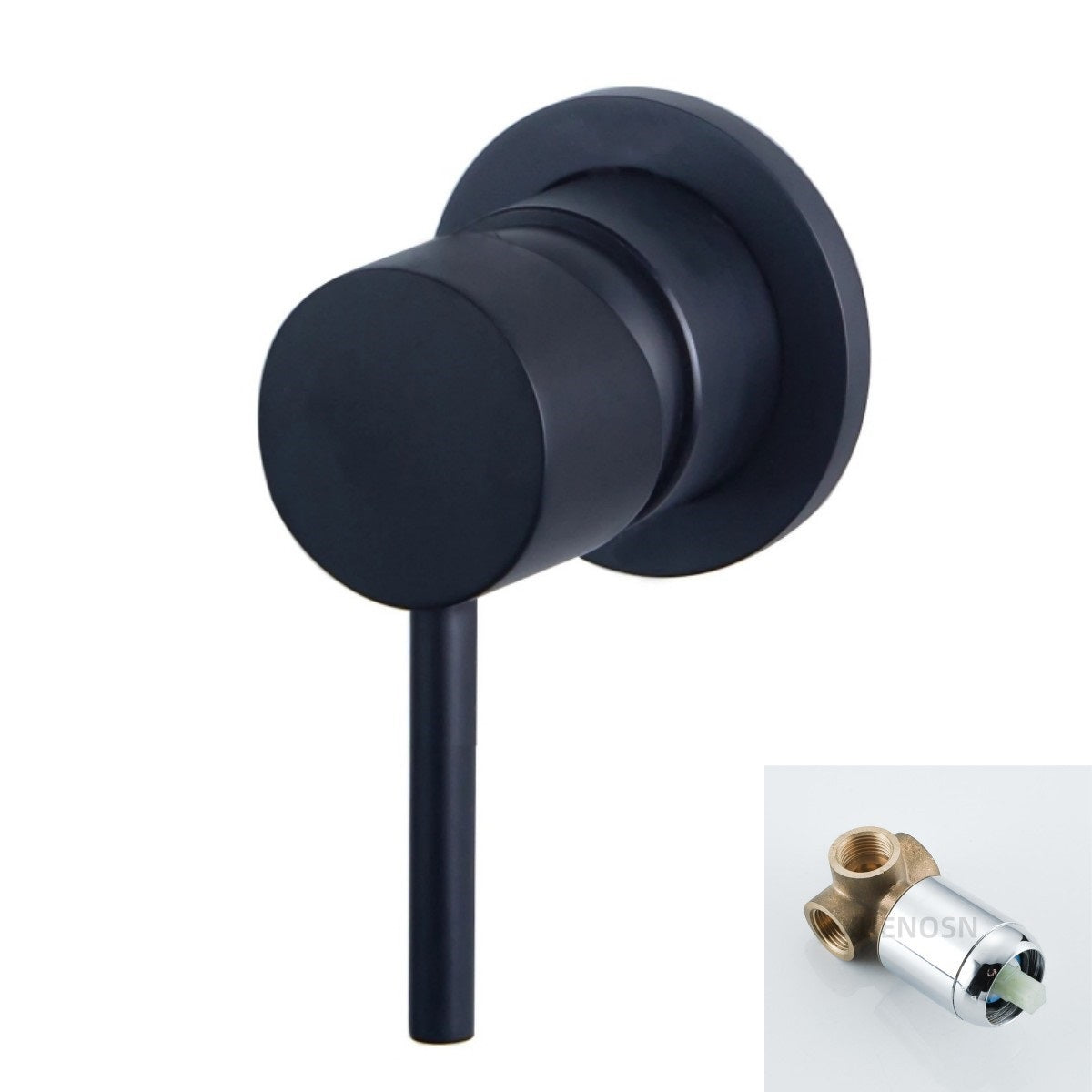 Three-Way Wall-Mounted Concealed Shower Faucet - Hot & Cold Mixer