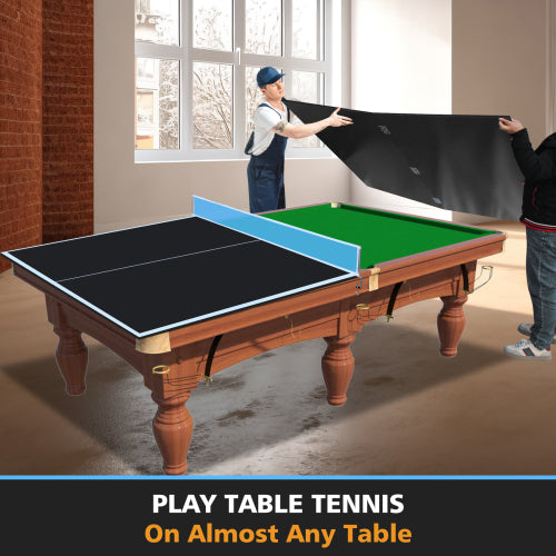 7x4ft Black Foldable Ping Pong Conversion Top - Portable Table Tennis