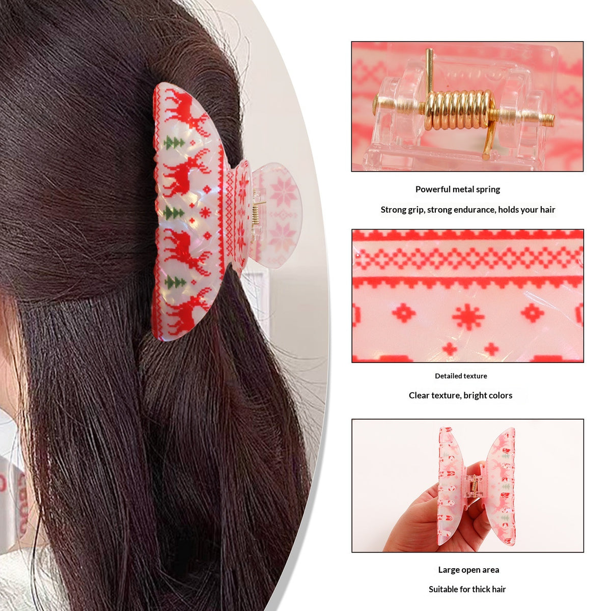 Christmas Hair Clip - Festive Hairpin Accessory
