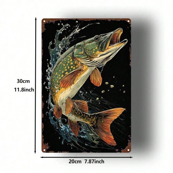 Metal Tin Wall Decoration - 20 cm x 20 cm Art Sign