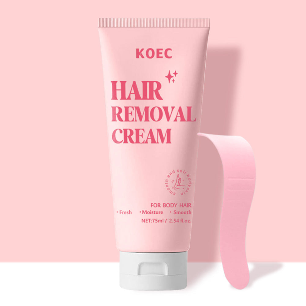 Gentle Body Hair Removal Cream with Scraper - Non-Irritating Skin Care