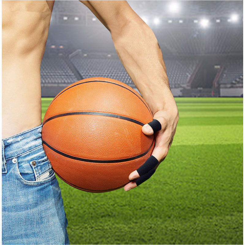 Black Finger Sleeves - Hand and Finger Joint Protectors for Sports