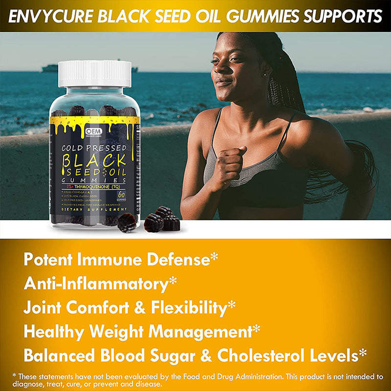 Black Seed Oil Gummy Vitamins - 60 Soft Tablets