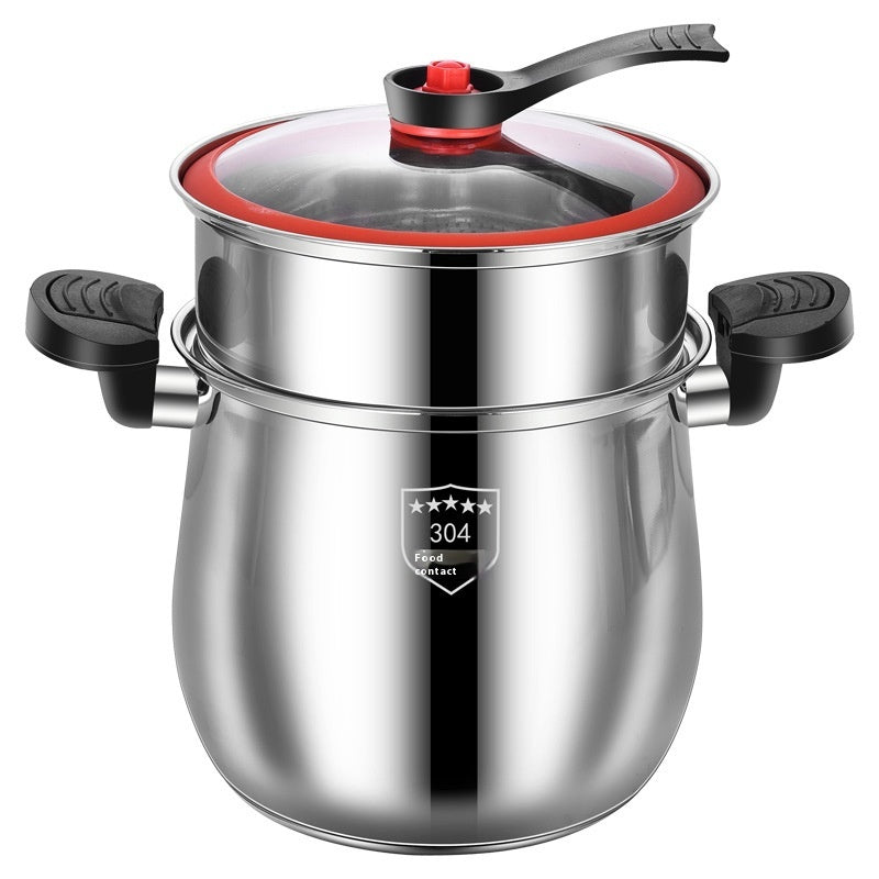 Stainless Steel Micro Pressure Couscous Pot Explosion-Proof 22cm