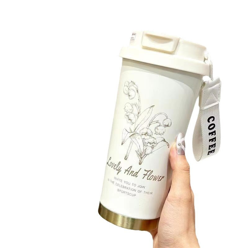 Double Wall Insulated Stainless Steel Coffee Cup - 316 Capacity & Modern Design
