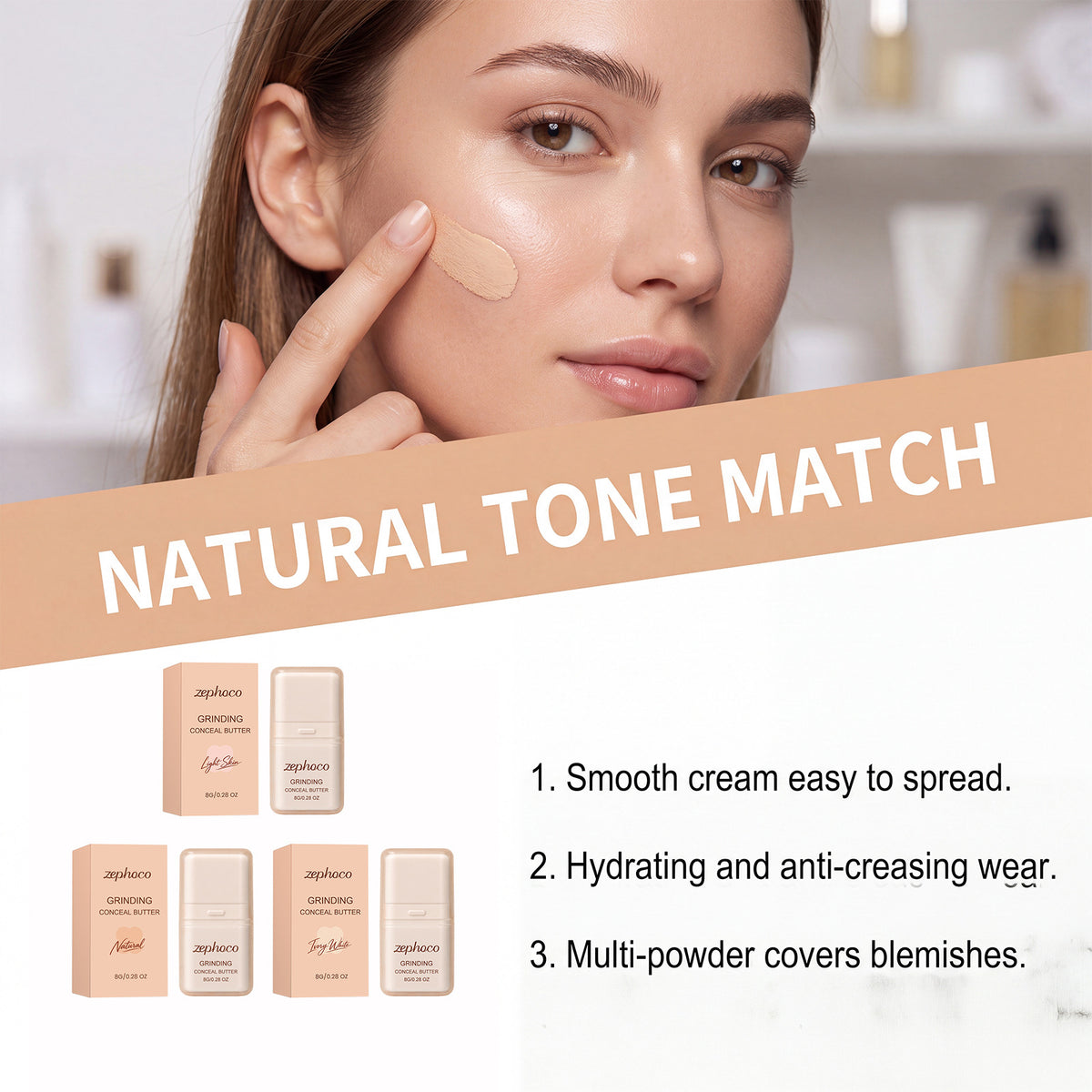 Smooth Hydrating Concealer – Natural Finish, 8g