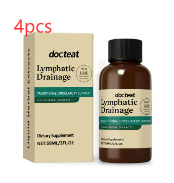 Lymphatic Drainage Support Liquid Drops - Herbal Extract, 2 FL OZ