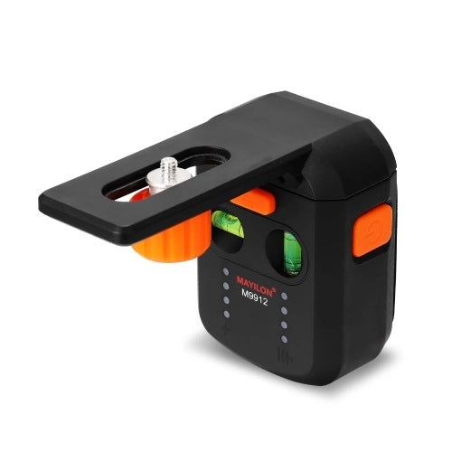 Two-in-One Electric Drilling Dust Collector Laser Level Meter - Black