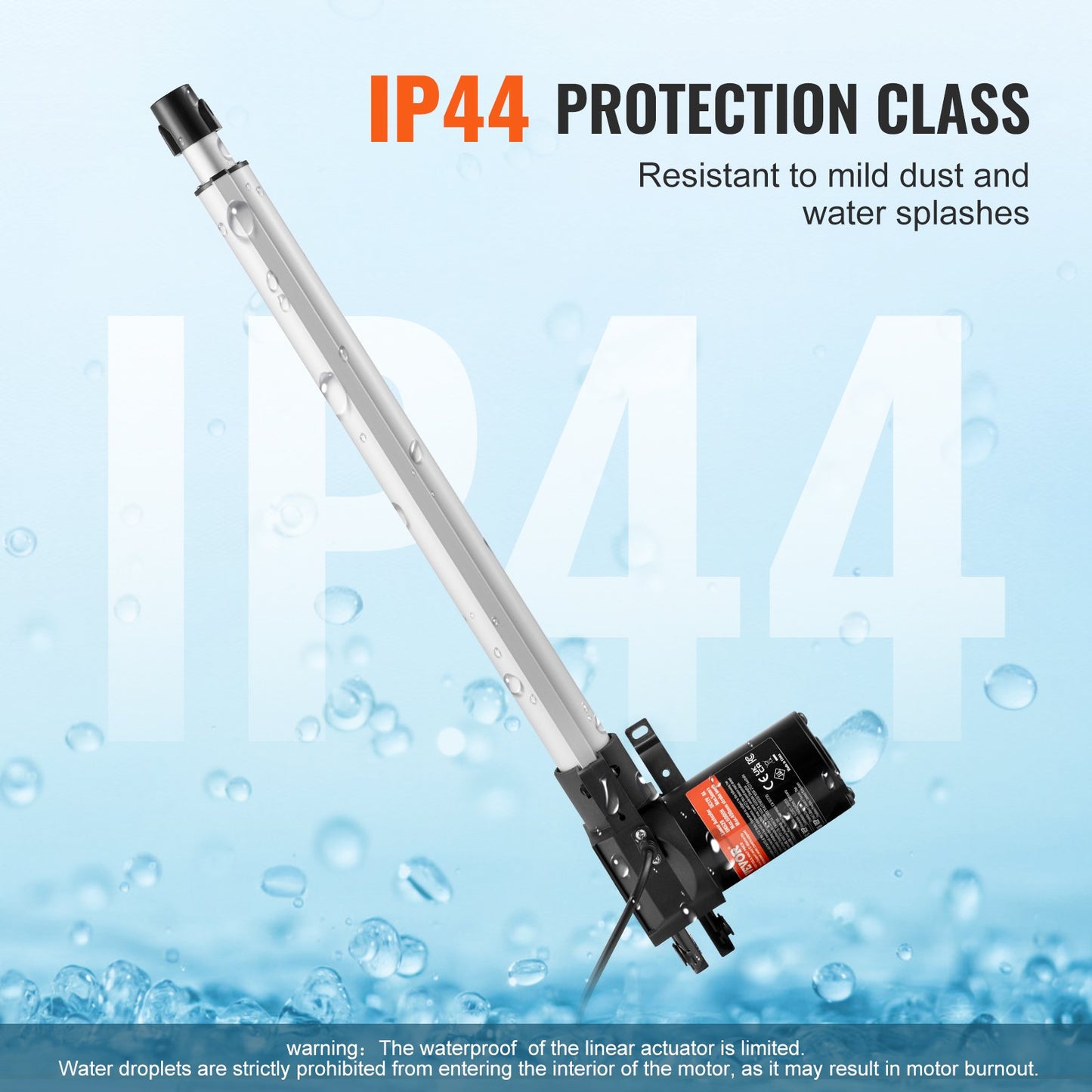12V Heavy Duty Linear Actuator 16 Inch 1320lbs/6000N with Mounting Bracket