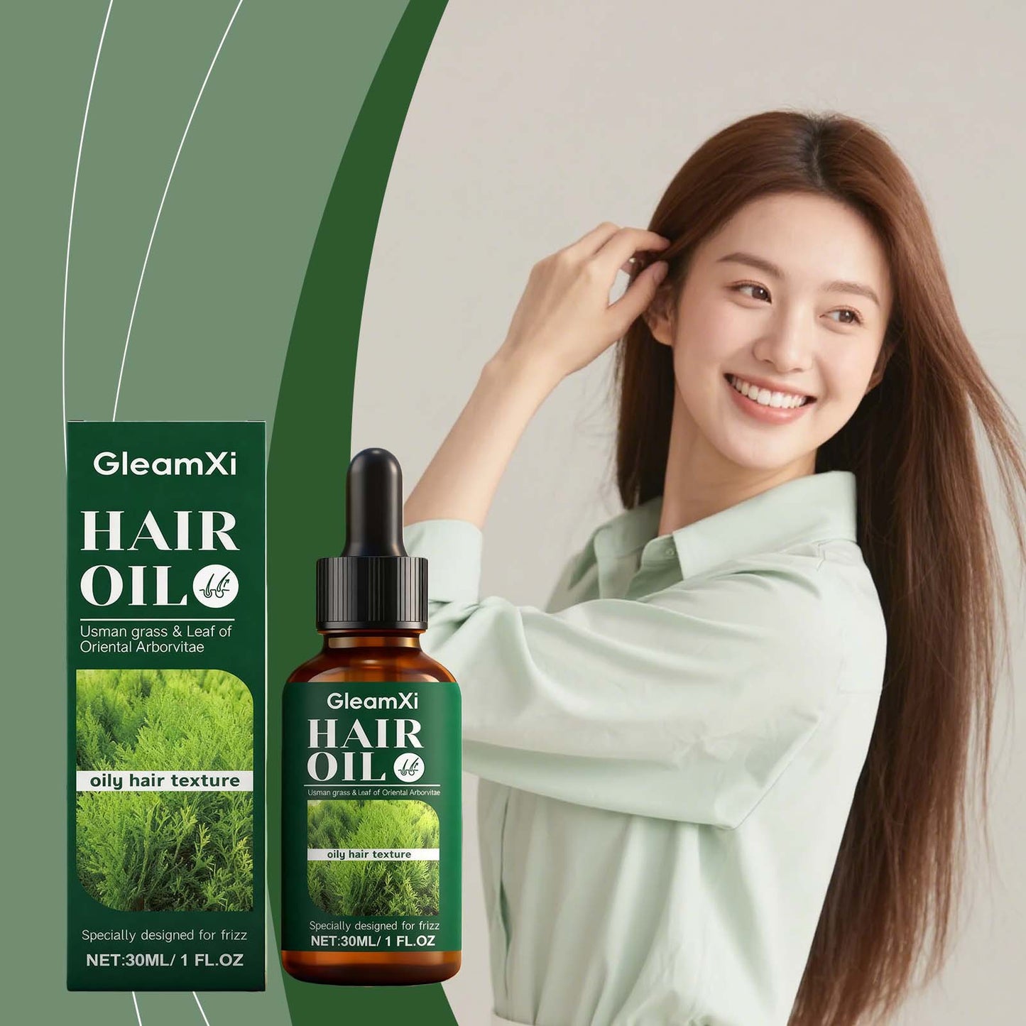 Juniper Leaf Hair Oil with Natural Extracts - 30ml Hair Treatment