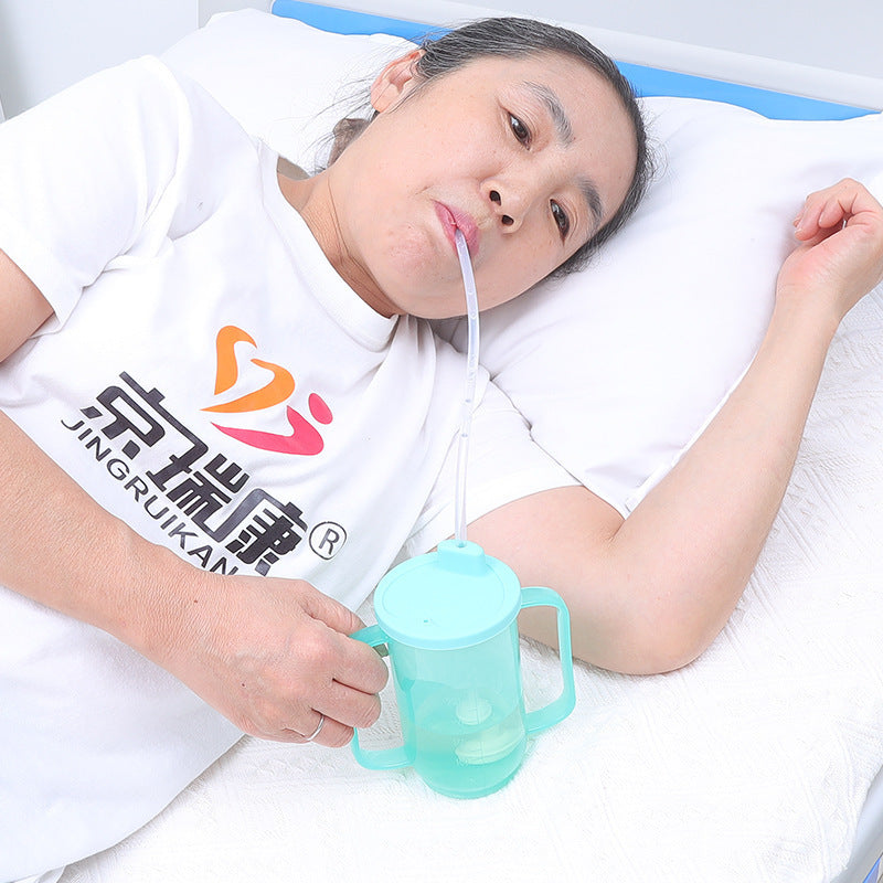 Choke-Proof Drinking Water Cup for Elderly and Pregnant Women - Bedside Safe Water Bottle