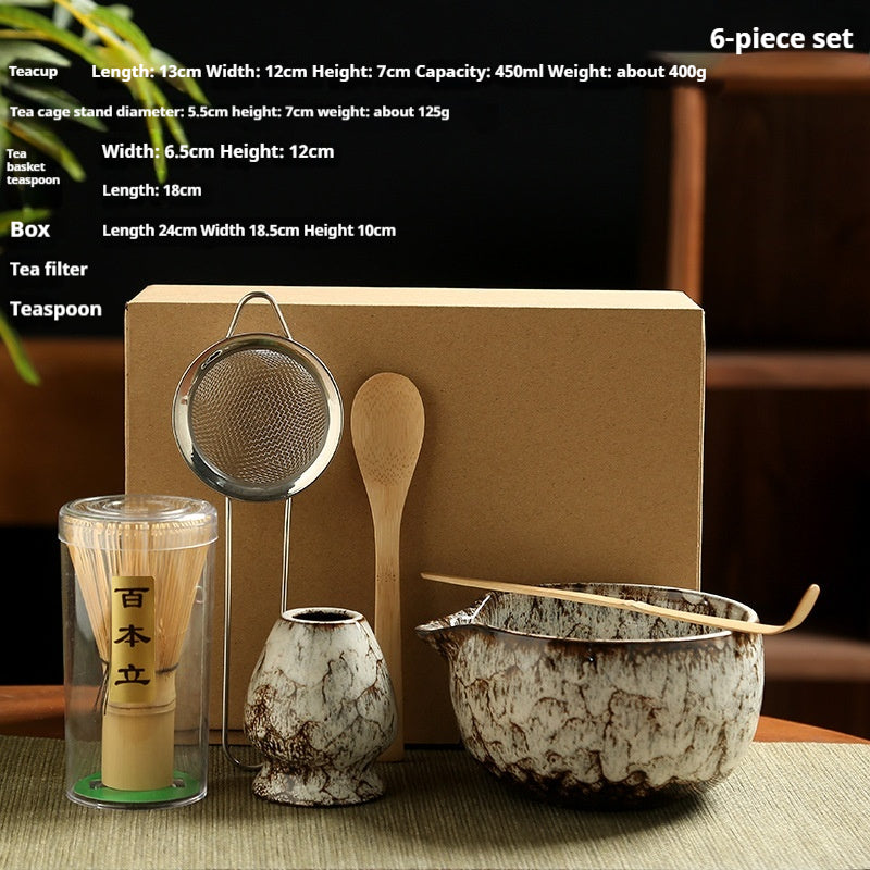 Japanese Matcha Tea Set with Brush Tool Gift Box - Multiple Colors