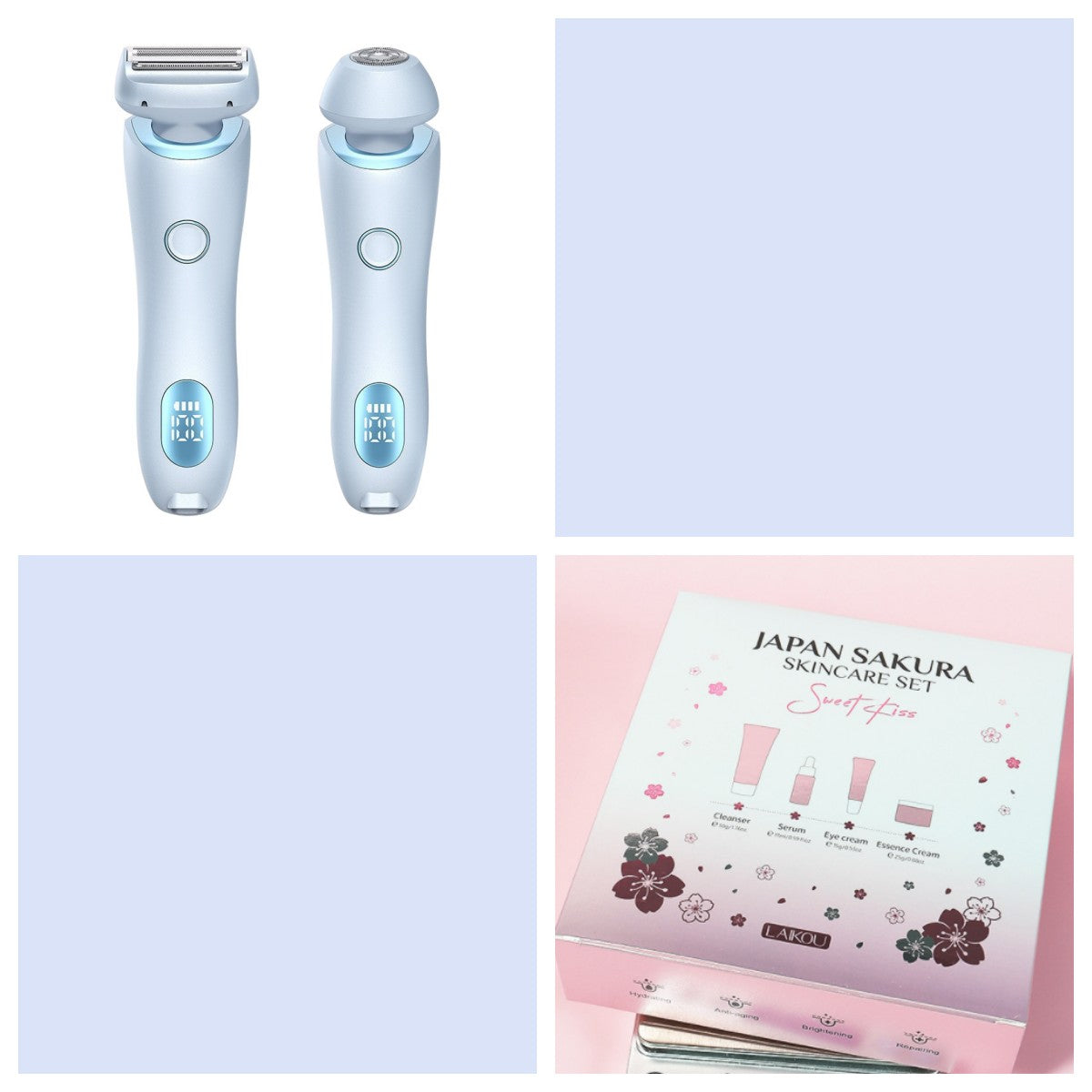 Cherry Blossom Skin Care Set - Moisturizing Facial Care 3 Pieces