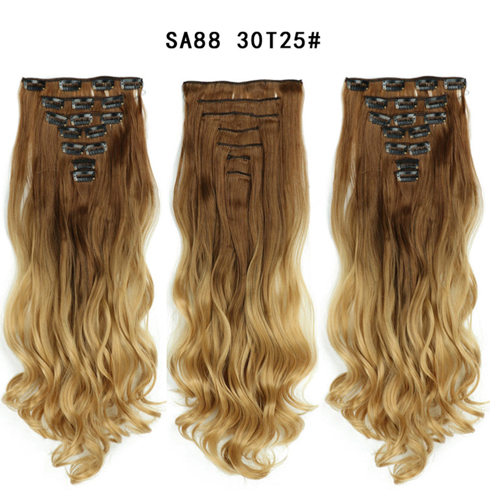 Long Curly Hair Piece High Temperature Synthetic Wig