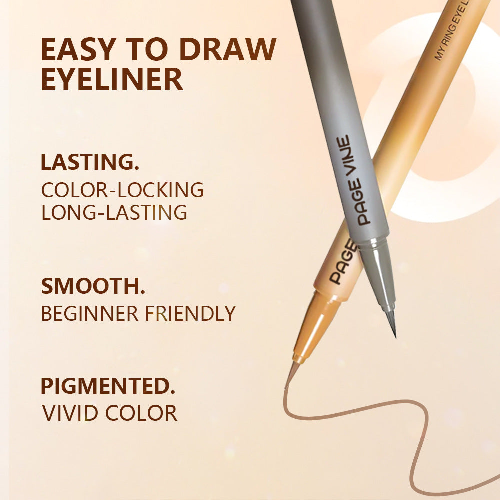Waterproof Long-Lasting Liquid Eyeliner Set - Smudge-Proof & Sweatproof