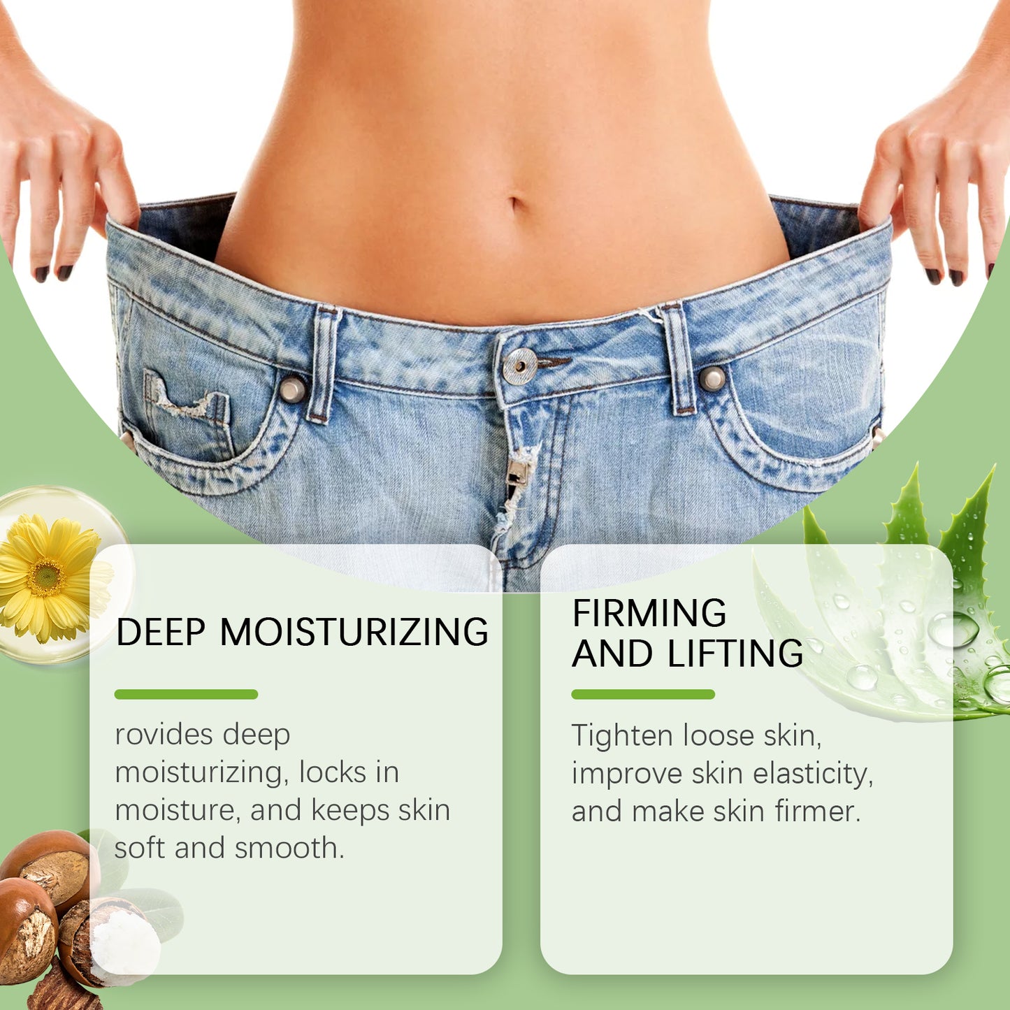 Moisturizing Body Cream with Shea Butter & Aloe Vera for Smooth Skin - 100g
