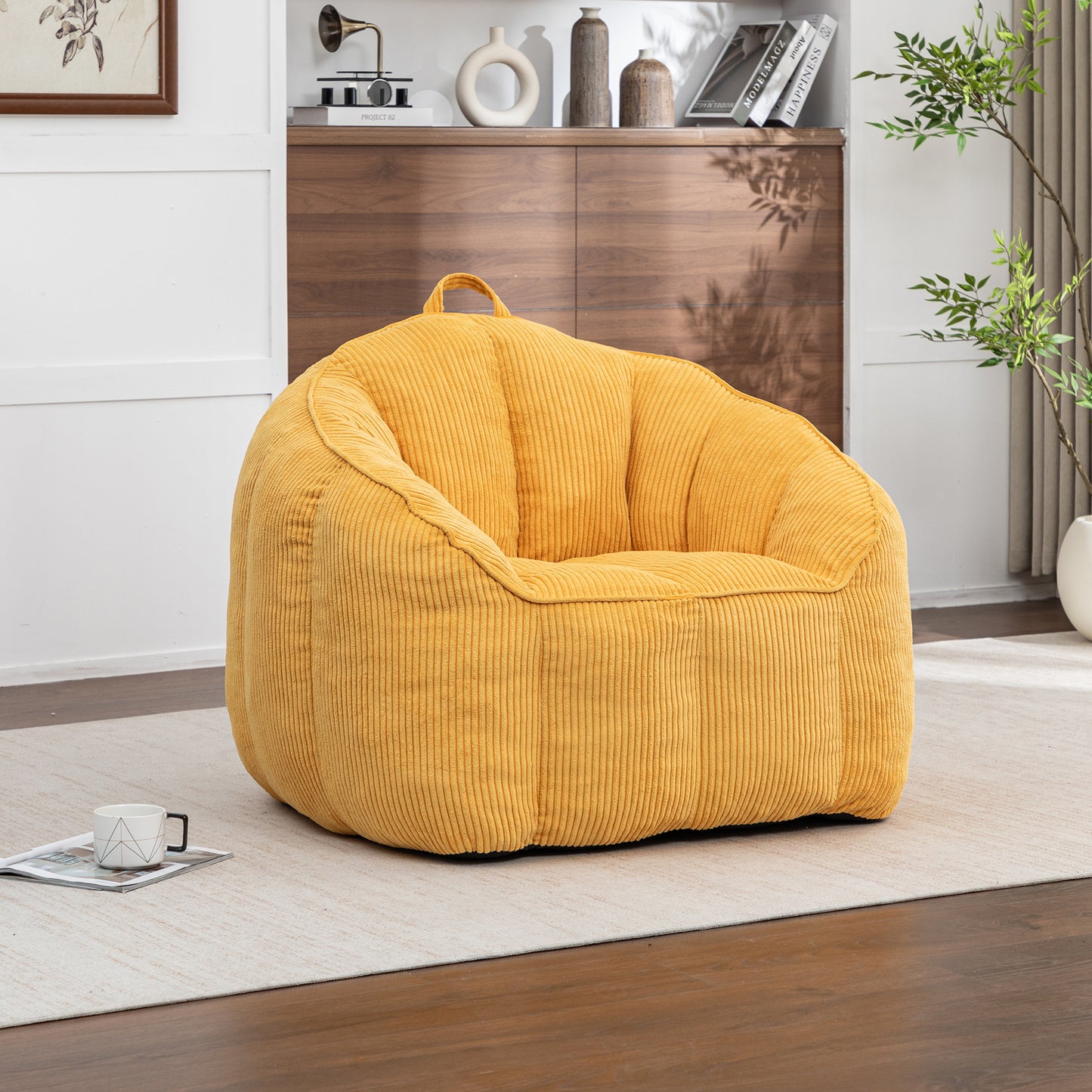 Giant Bean Bag Chair Sofa For Adults Teens, Comfy Corduroy Large