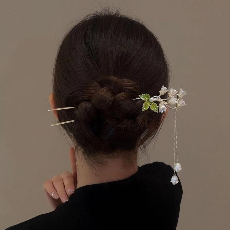 Women's Leaf Hairpin Copper Alloy Mori Style