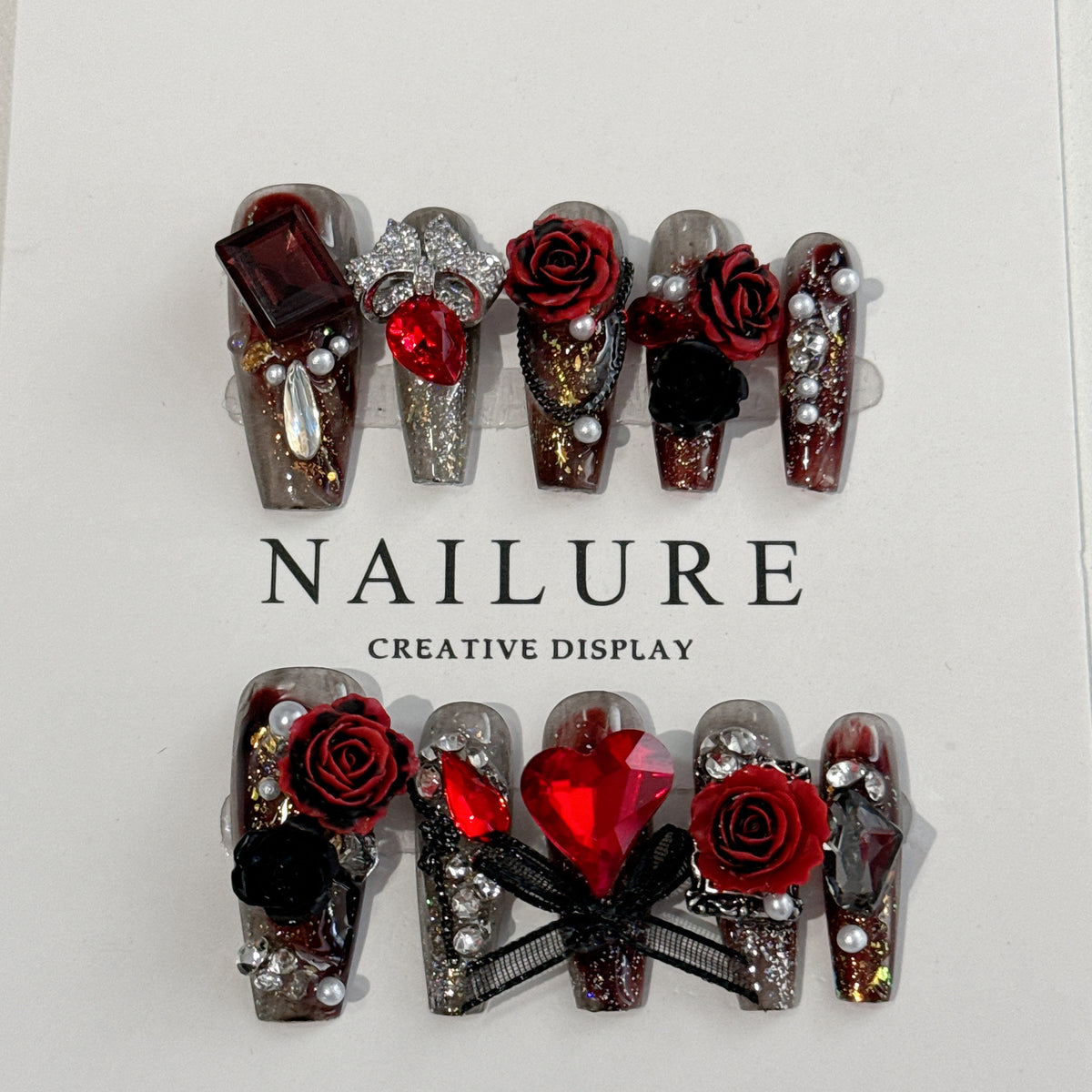 Luxury Bow & Butterfly Nail Art Stickers Set for Ladies - All Colors & Sizes