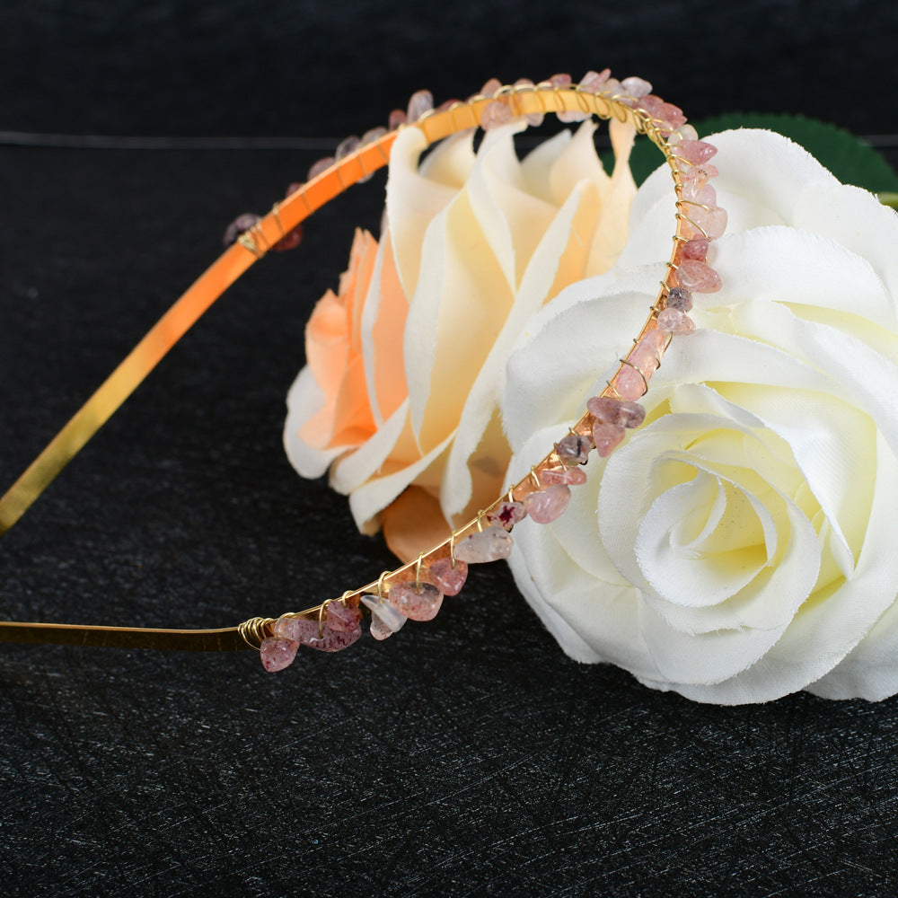 Crystal Bridal Hair Comb Headband | Vintage Geometric Design