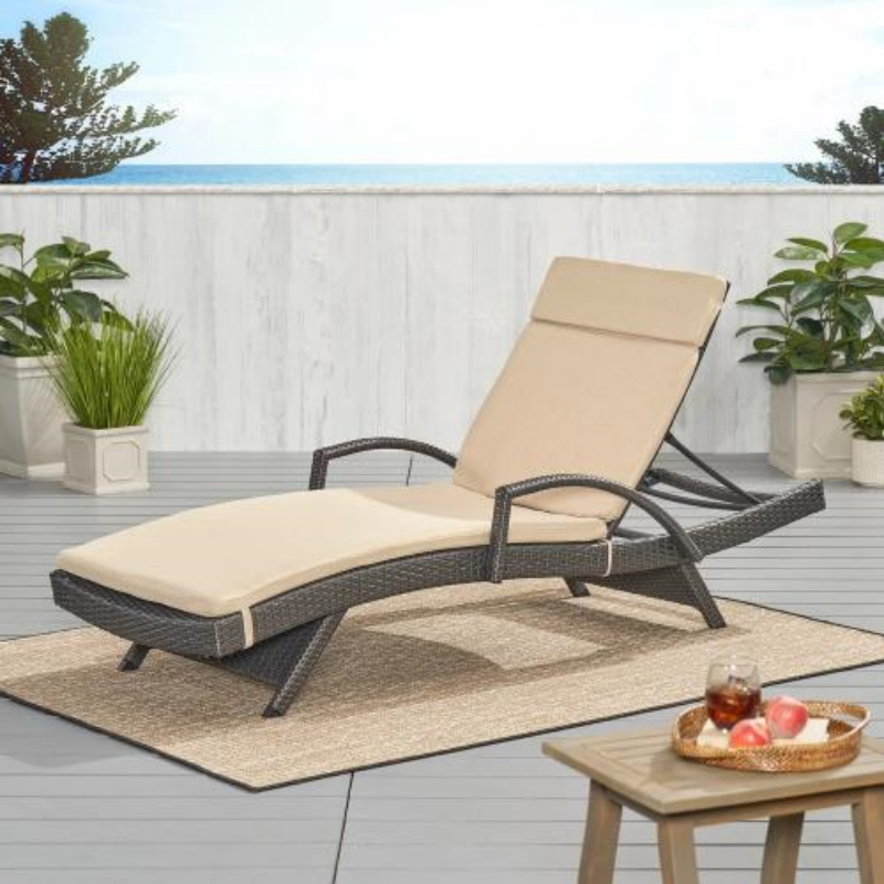 Salem Outdoor Lounge Chair Cushions - Set of 2, Weather-Resistant