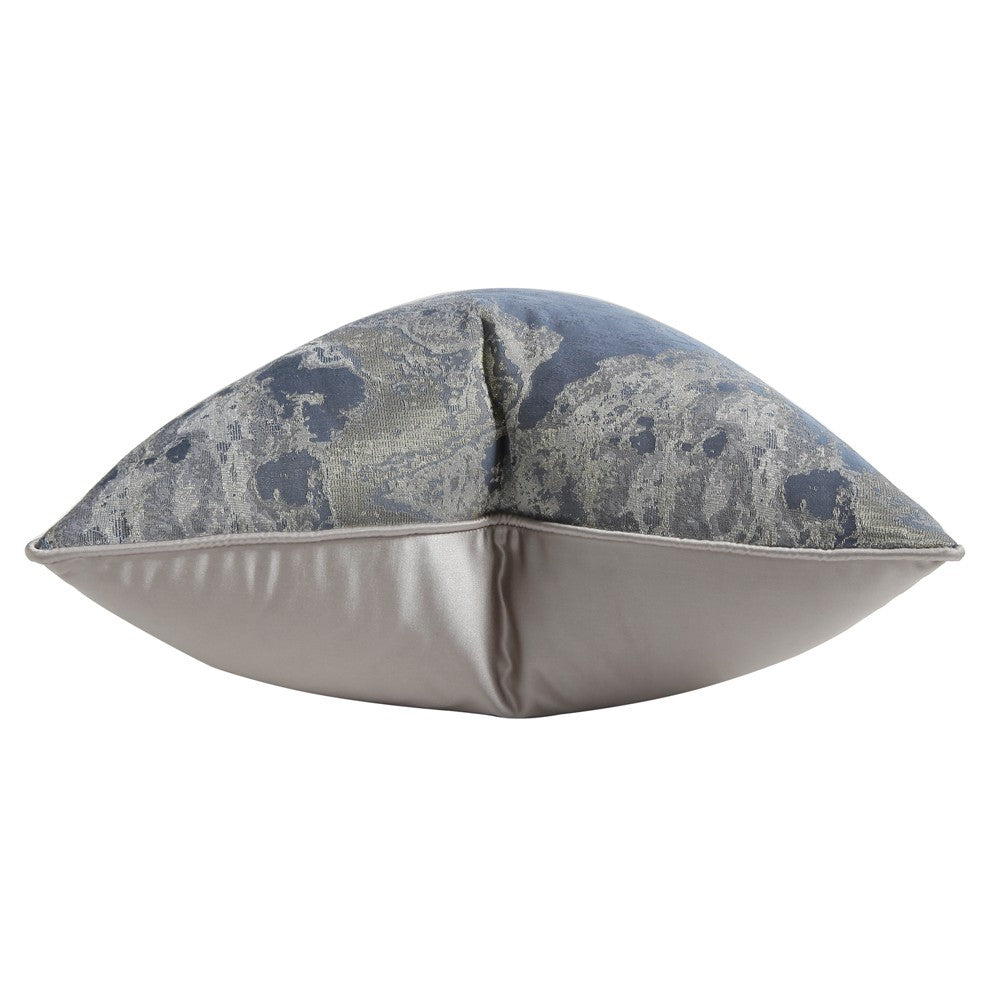 Blue Gray Jacquard Cushion Cover - Modern Home Decor 45x45cm, 50x50cm
