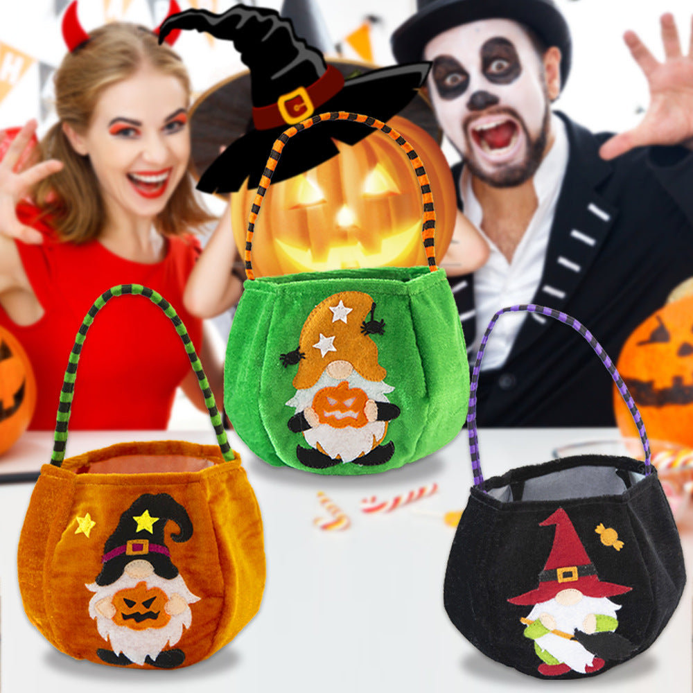 Halloween Cartoon Forest Man Candy Bag Set for Festive Parties