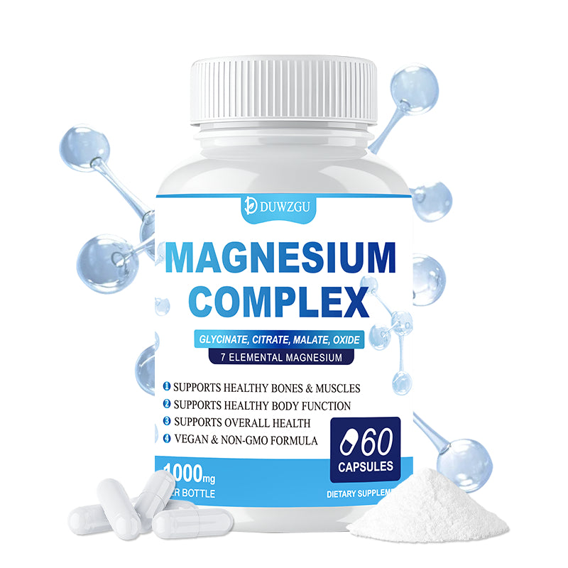 Magnesium Complex Supplement - Glycinate, Citrate & Malate Capsules