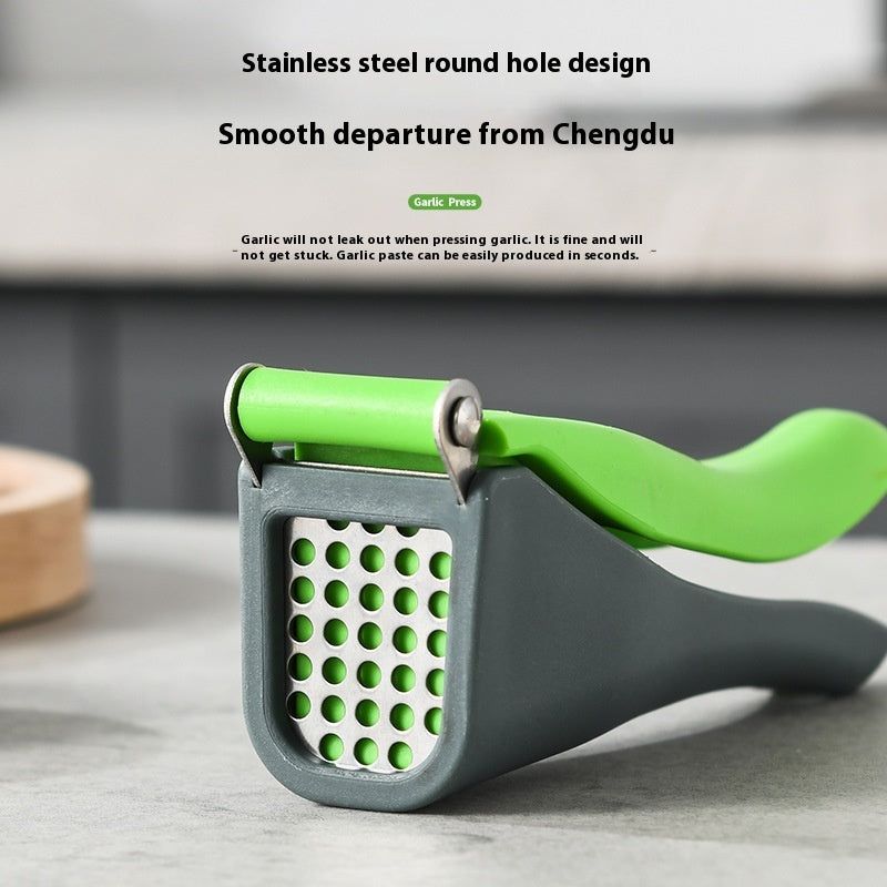 Manual Garlic Press with Storage Box and Bags - Kitchen Tool