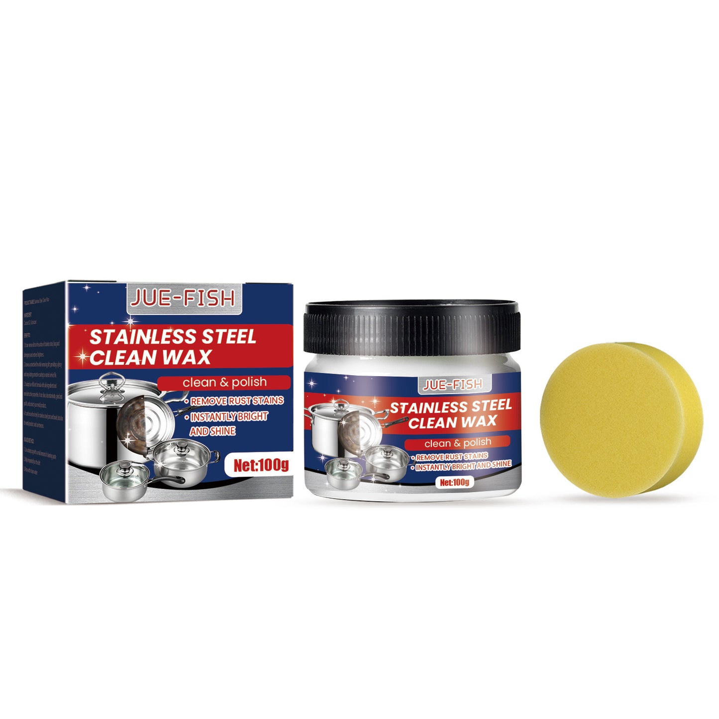 Stainless Steel Cleaner Cream for Heavy Oil Rust & Scale Removal - Multiple Quantities
