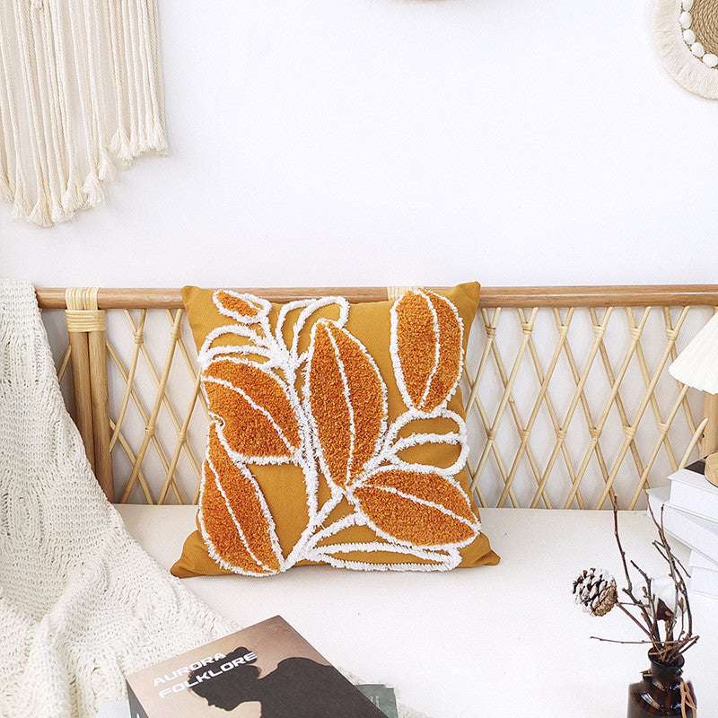 Bohemian Minimalist Tufted Pillow 45x45cm - Home Textile Decor