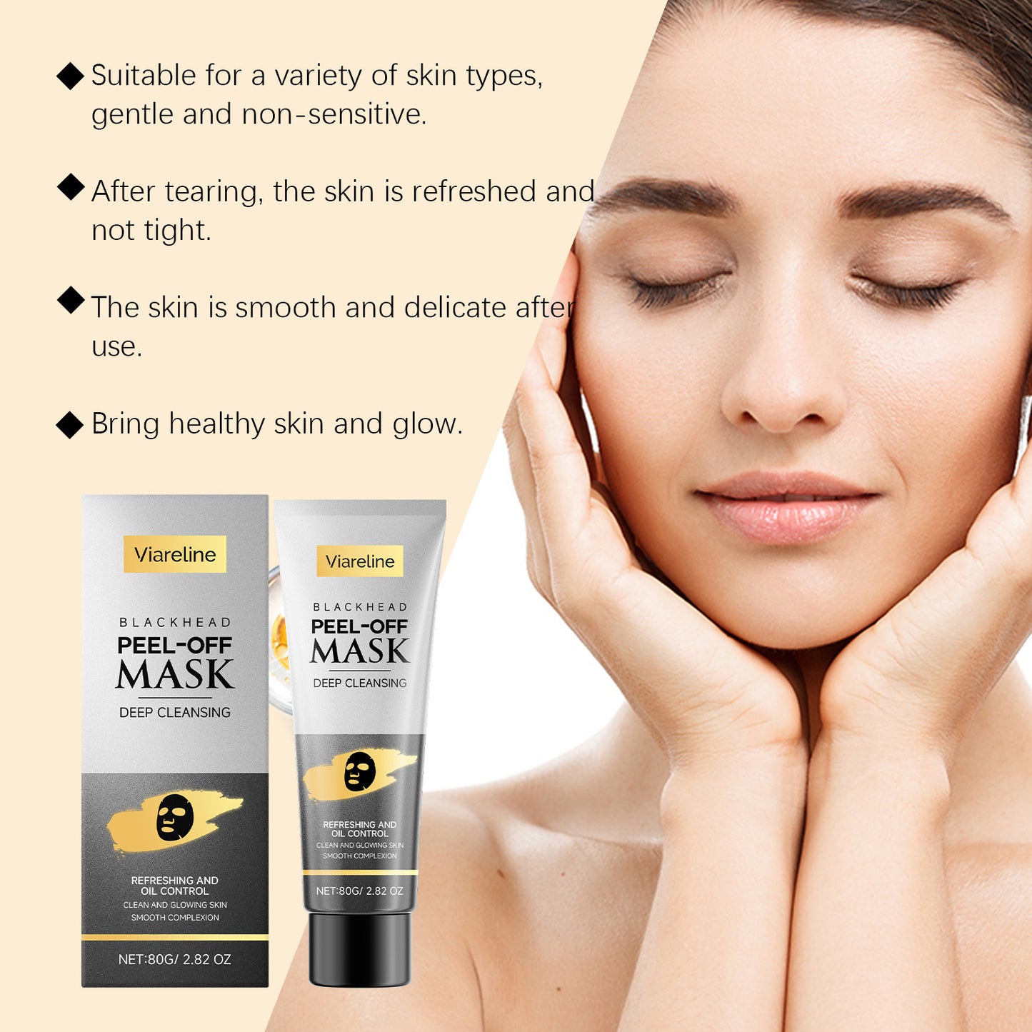 Blackhead Peel-Off Mask 80G for Clear Skin & Pore Detox - Skin Care