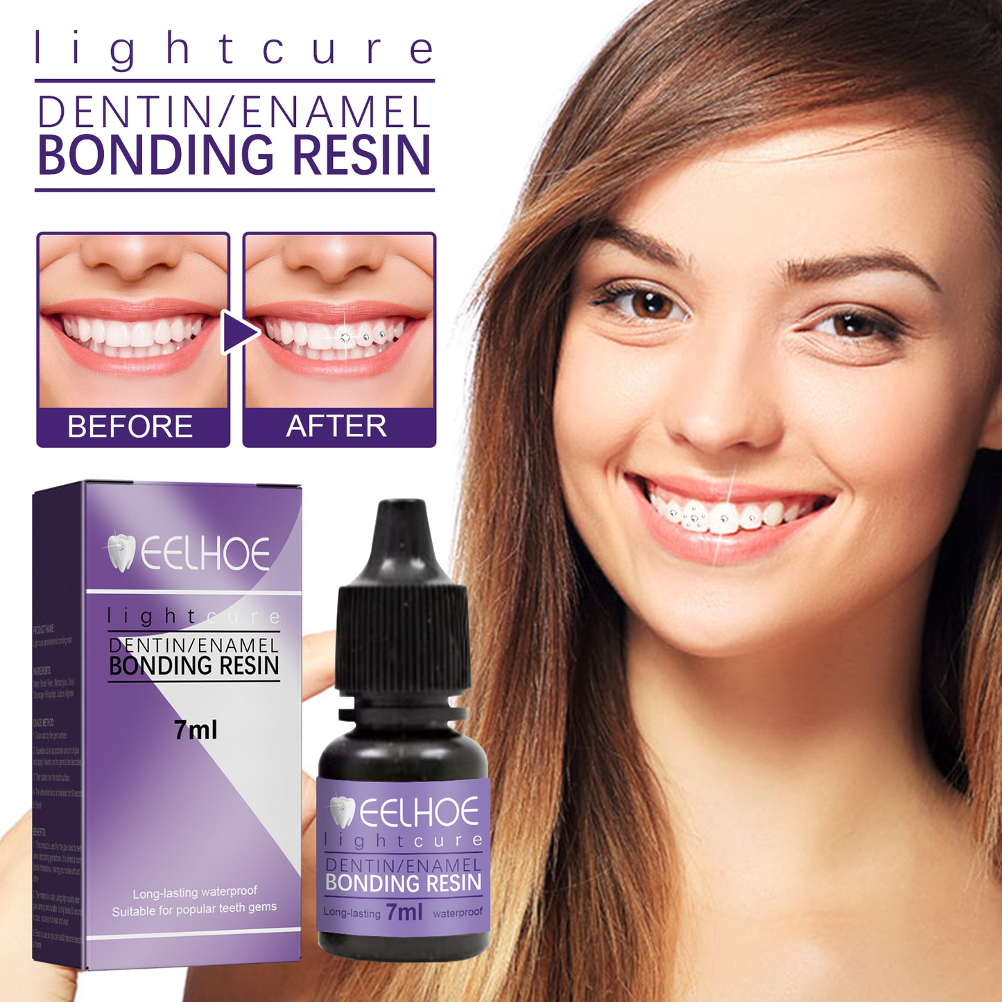 Dental Tooth Gem Adhesive Glue - DIY Professional Teeth Jewelry Bonding