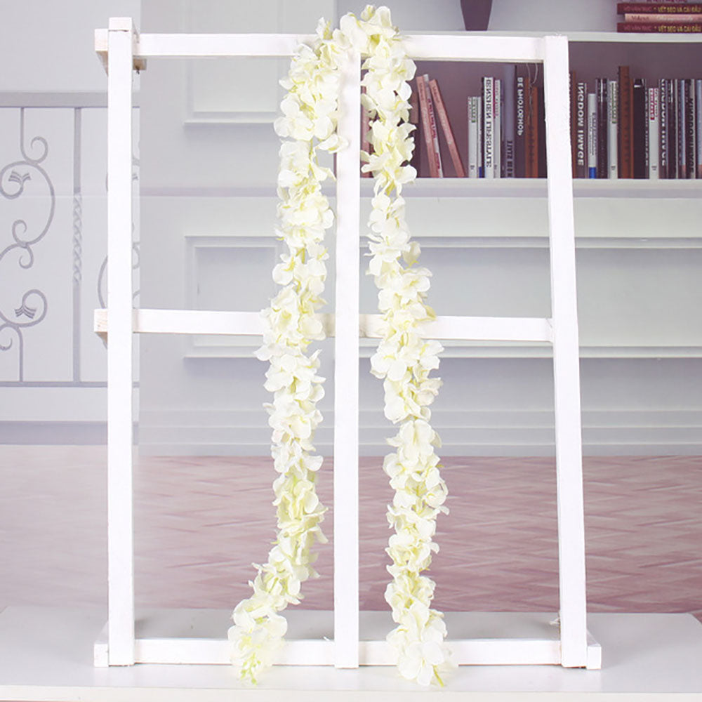 Wisteria String Decor for Wedding & Party, Rattan & Silk Flower Garlands