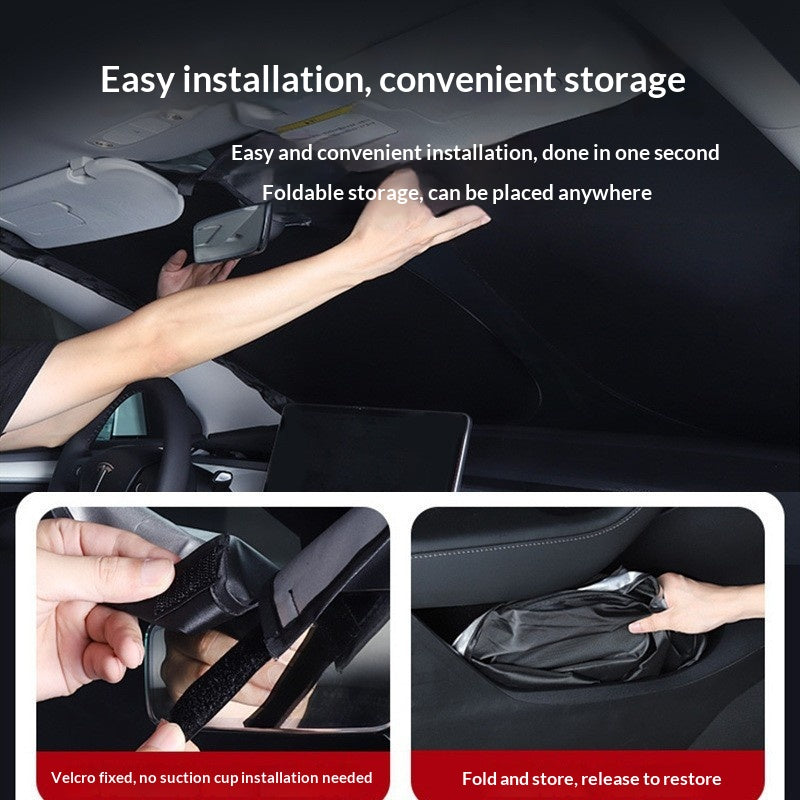 Blackout Car Curtains Set for Model 3, Y & YL - Fully Insulating Sun Shade