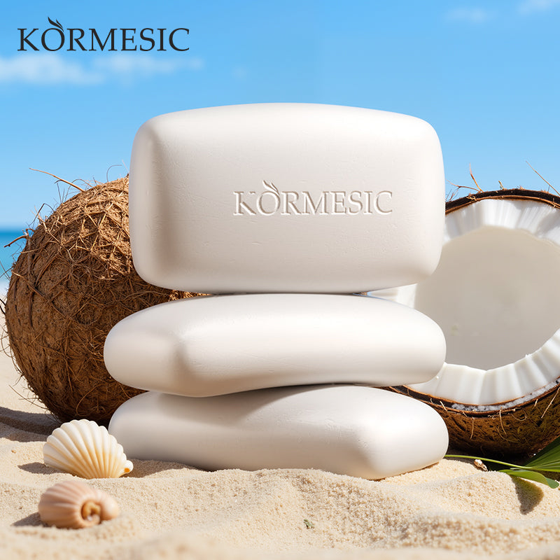 Coconut Soap Bar 100g - White Machine Soap for Bathroom Use