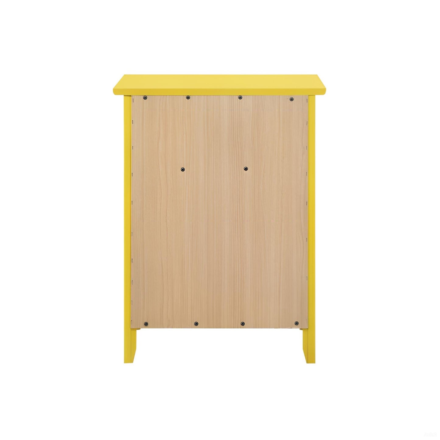 Vibrant Yellow Casual Nightstand