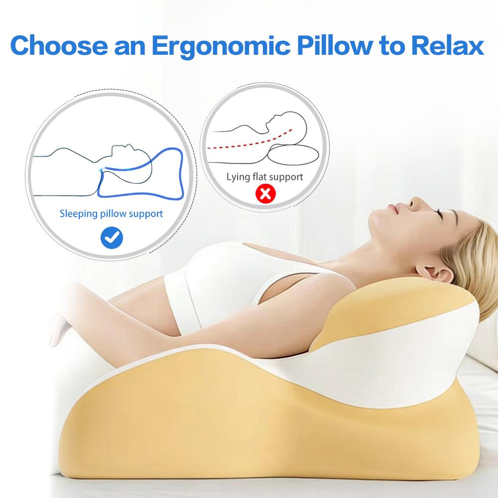 Ergonomic Heart-Shaped Memory Foam Chest Support Pillow