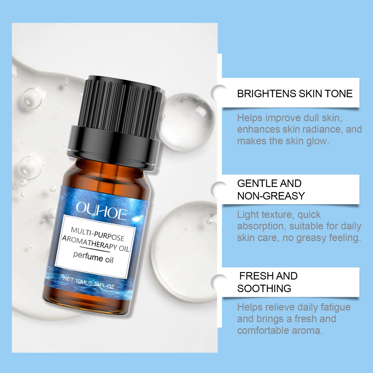 Aromatherapy Soothing Essential Oil - Hydrating Body & Humidifier Oil 10ml