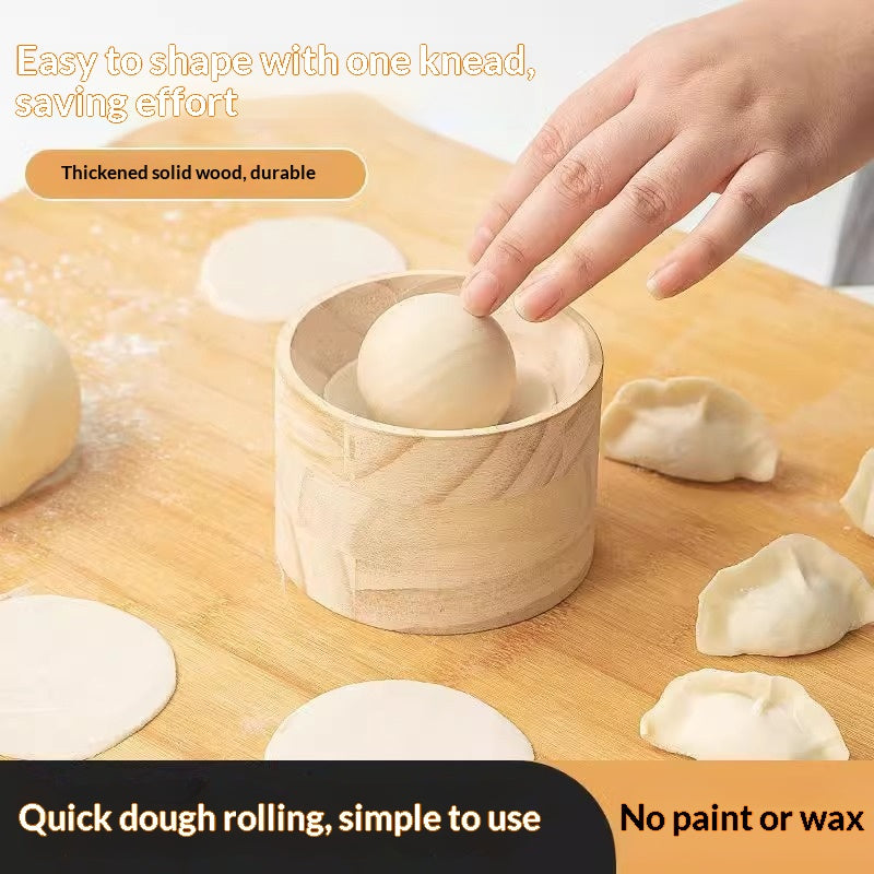 Wooden Dumpling Maker Round Kitchen Mold